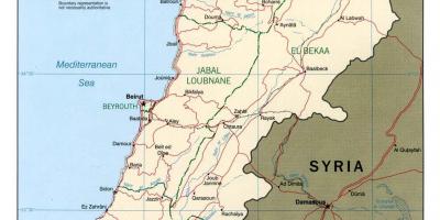 Картата На Ливан