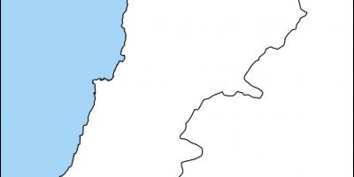 Празна карта на Ливан