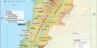 Карта на древен Ливан